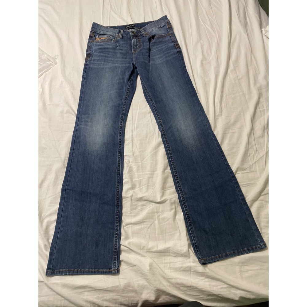 Rank 45 Ambush Slim Straight Men's Sz. 31x36 Jeans Whiskered Western Cowboy/Y2K